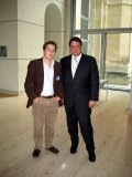 Praktikant Florian Neuber traf den Bundesumweltminister Siegmar Gabriel vor dem Plenarsaal. - Berlin, 18. September 2008